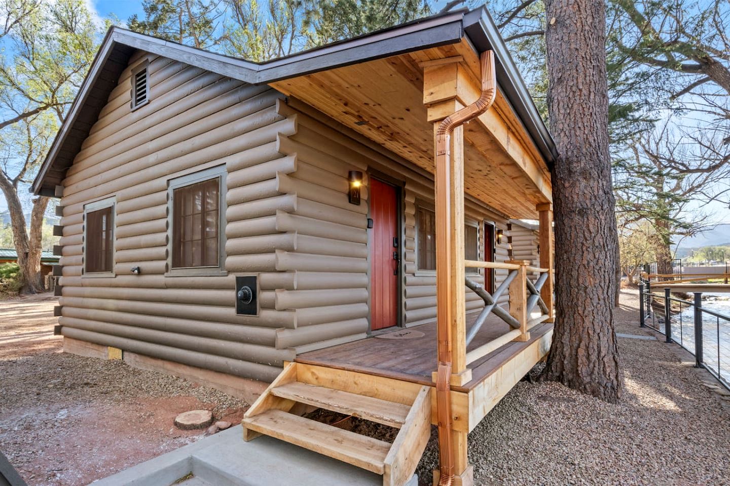 Charming Rustic Cabins with Private Outdoor Spaces near Garden of the Gods in Colorado Springs, Colorado