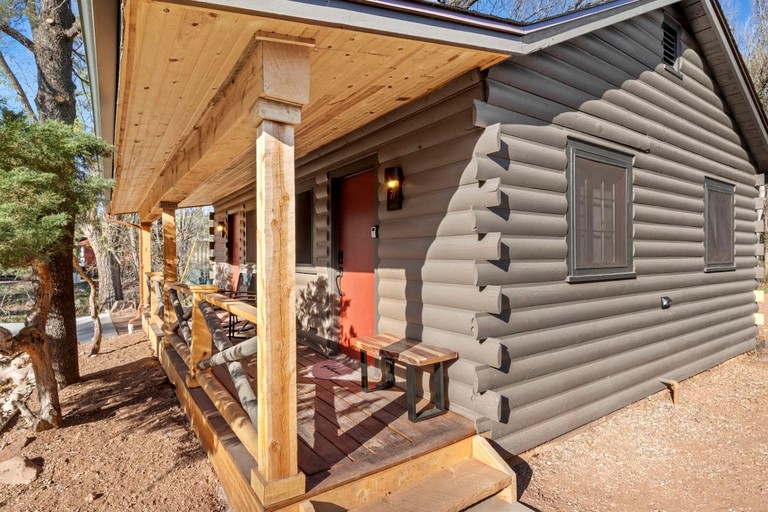 Inviting Rustic Cabins with Scenic Outdoor Spaces near Garden of the Gods in Colorado Springs, Colorado