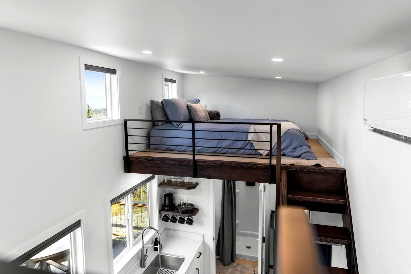 Serene Tiny Retreat with Strait Views & Hot Tub near Tongue Point, Clallam County, Washington