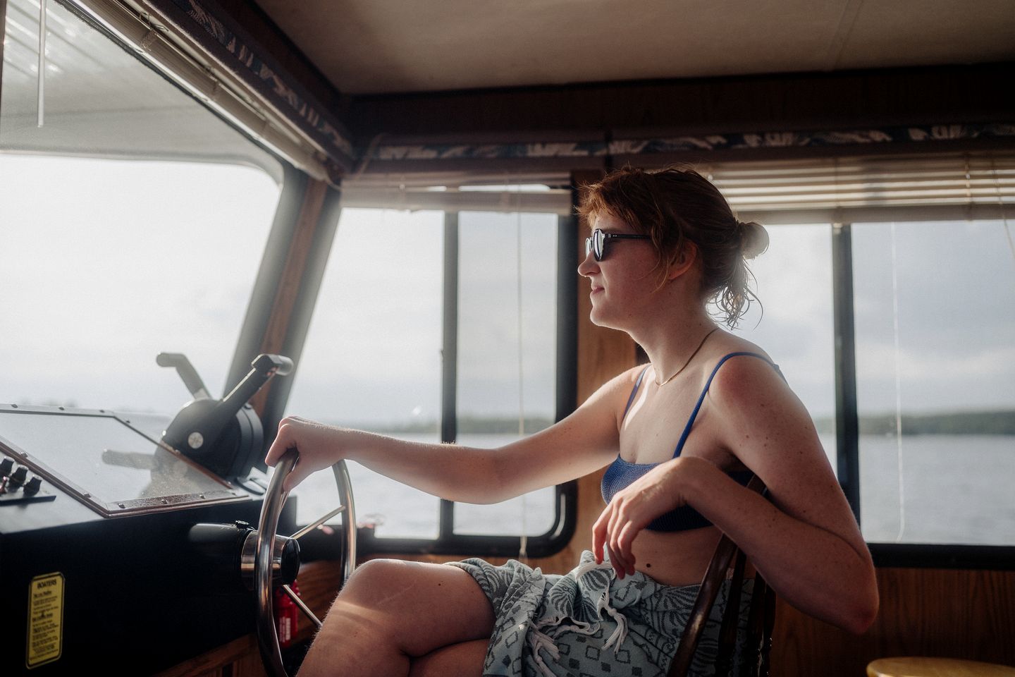 Versatile Sportsman Houseboat with Wraparound Fishing Deck & Water Slide Near Babbitt, MN