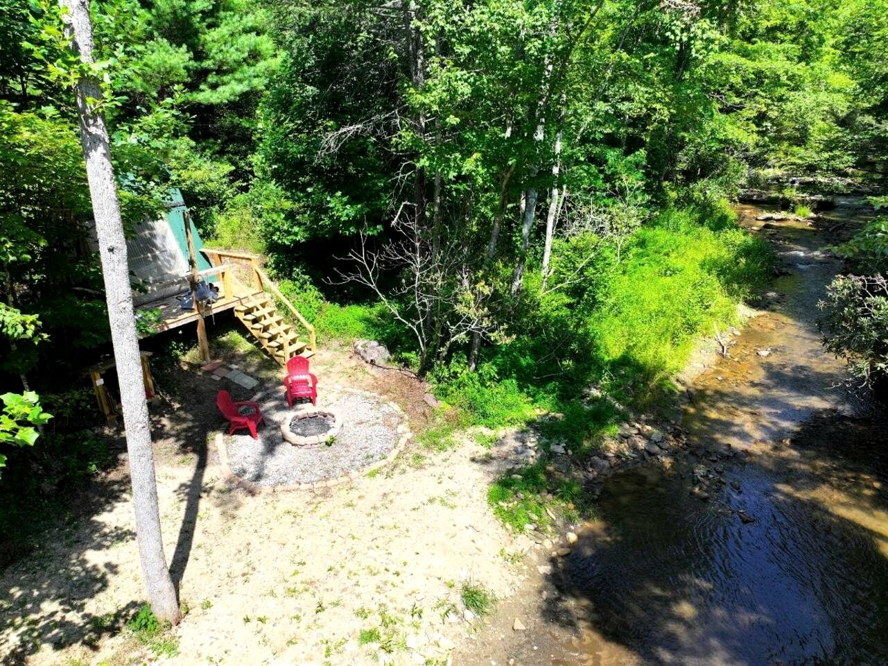 Cool A-Frame on Creek in Purlear, North Carolina