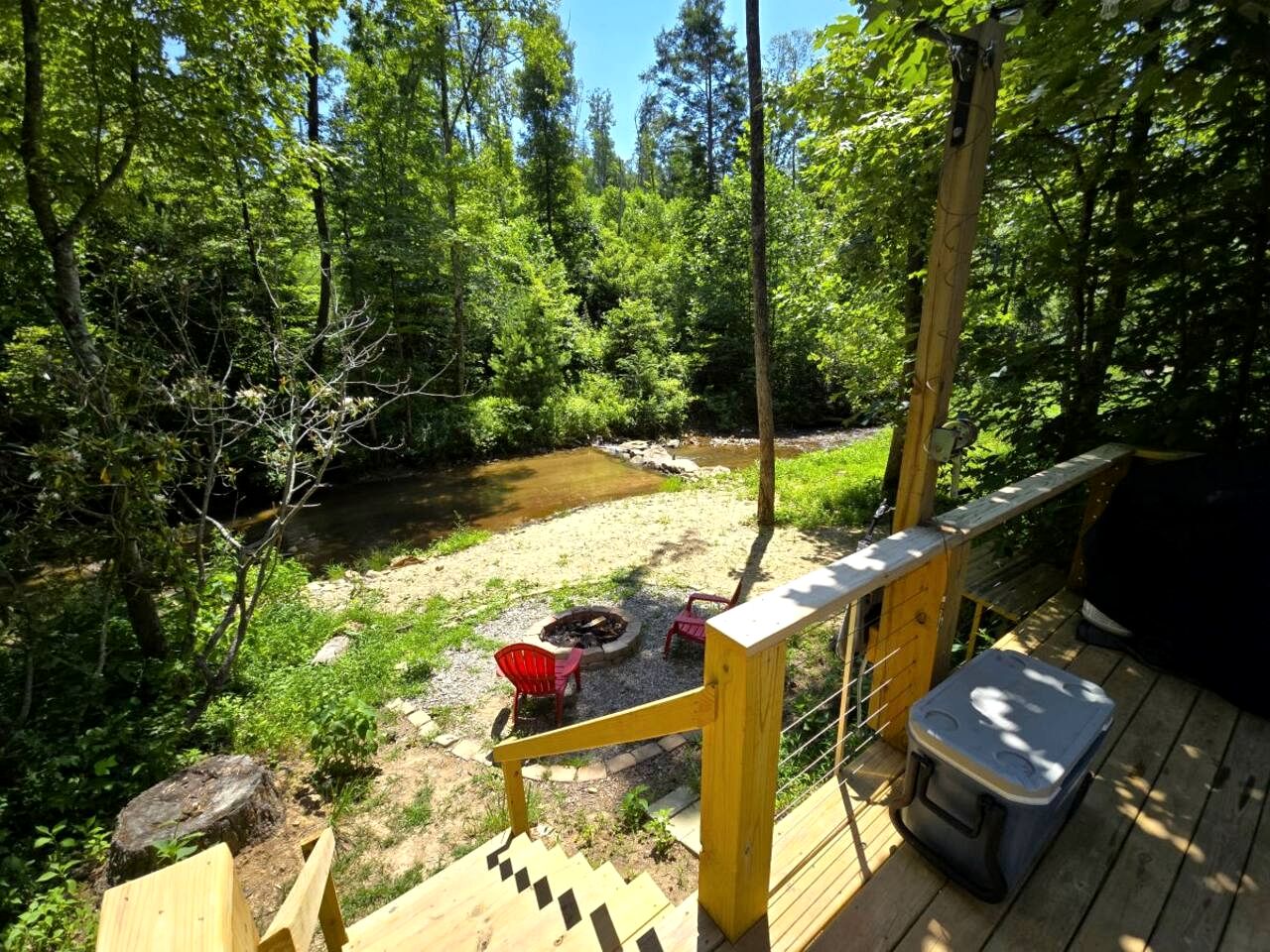 Cool A-Frame on Creek in Purlear, North Carolina