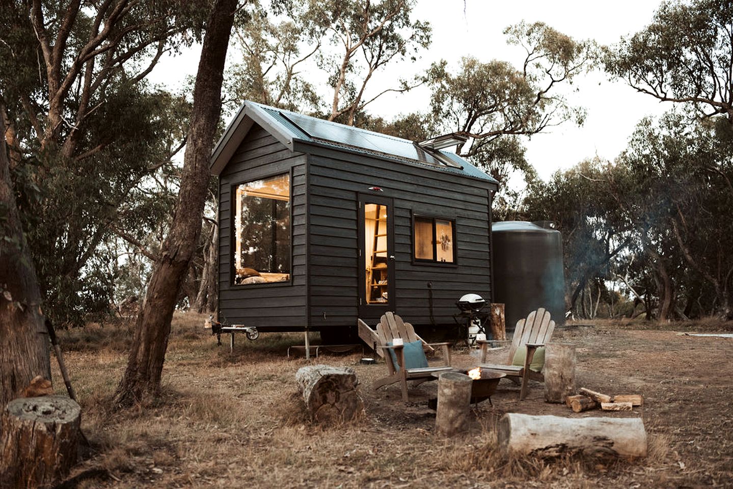 Secluded Tiny Home with Wild Yoga Retreat near Malmsbury, Macedon Ranges Victoria