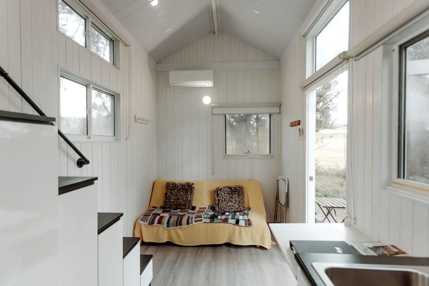 Minimalist Tiny Home Rental for Glamping in Victoria