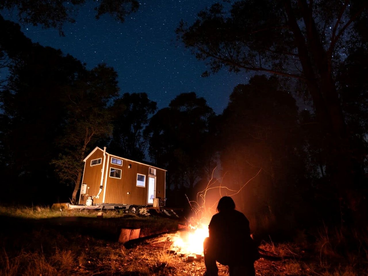 Minimalist Tiny Home Rental for Glamping in Victoria