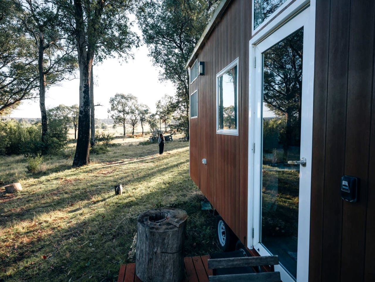 Minimalist Tiny Home Rental for Glamping in Victoria