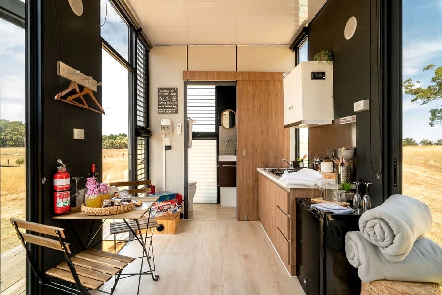 Tiny House Farm Stay for a Glamping Holiday in Bunding, Victoria