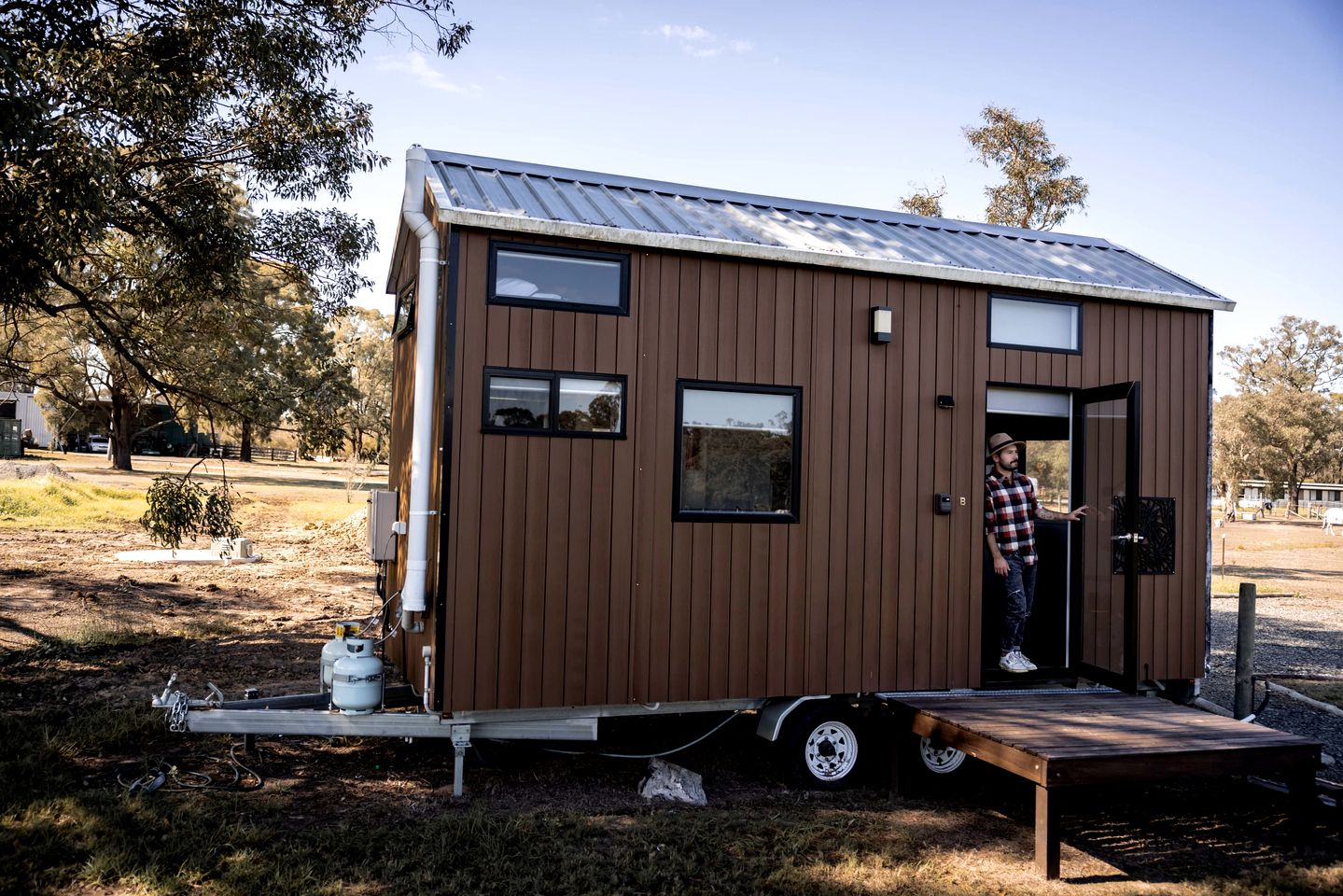 Tiny House Glamping in New South Wales near Werakata National Park