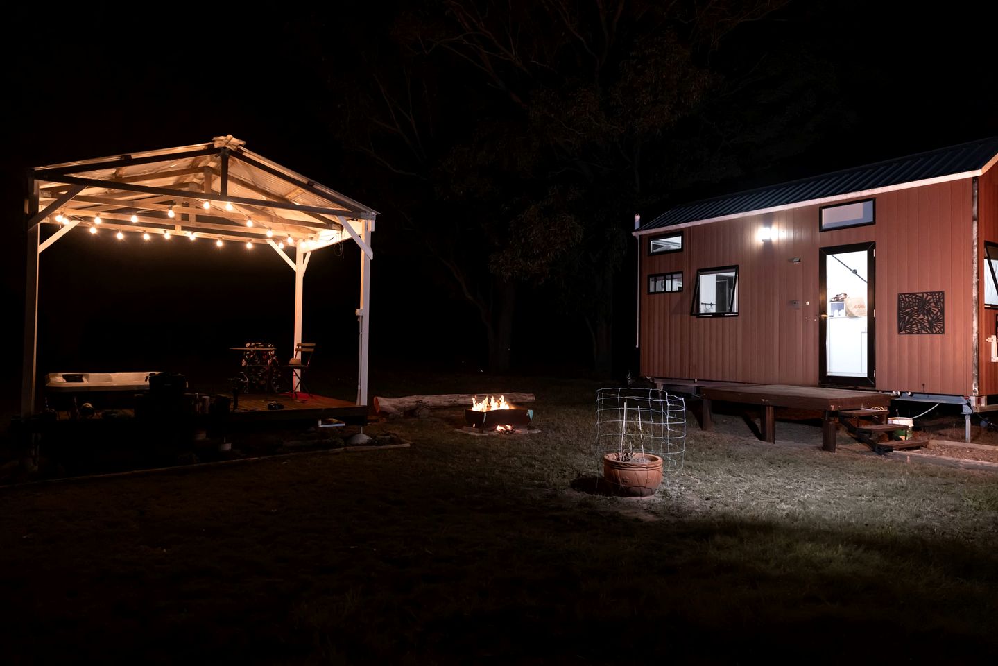 Tiny House Glamping in New South Wales near Werakata National Park