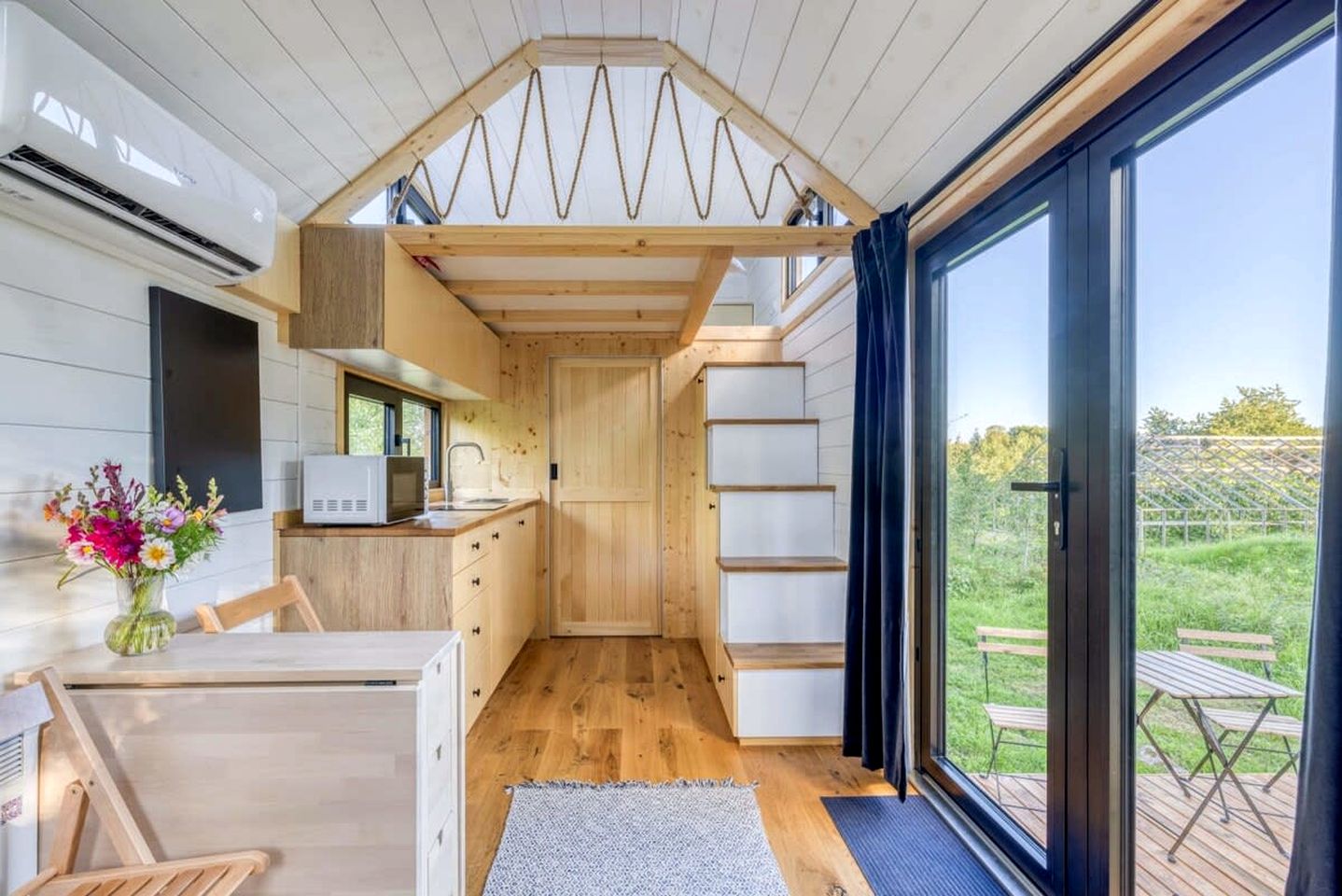 Tiny House Loft Surrounded on a Beautiful Flower Farm in Hjo, Sweden