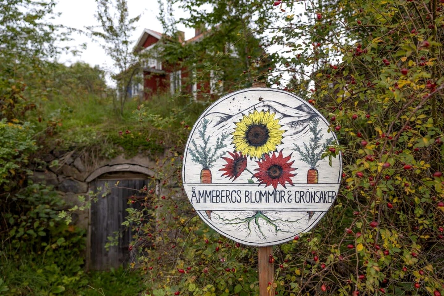 Tiny House Loft Surrounded on a Beautiful Flower Farm in Hjo, Sweden