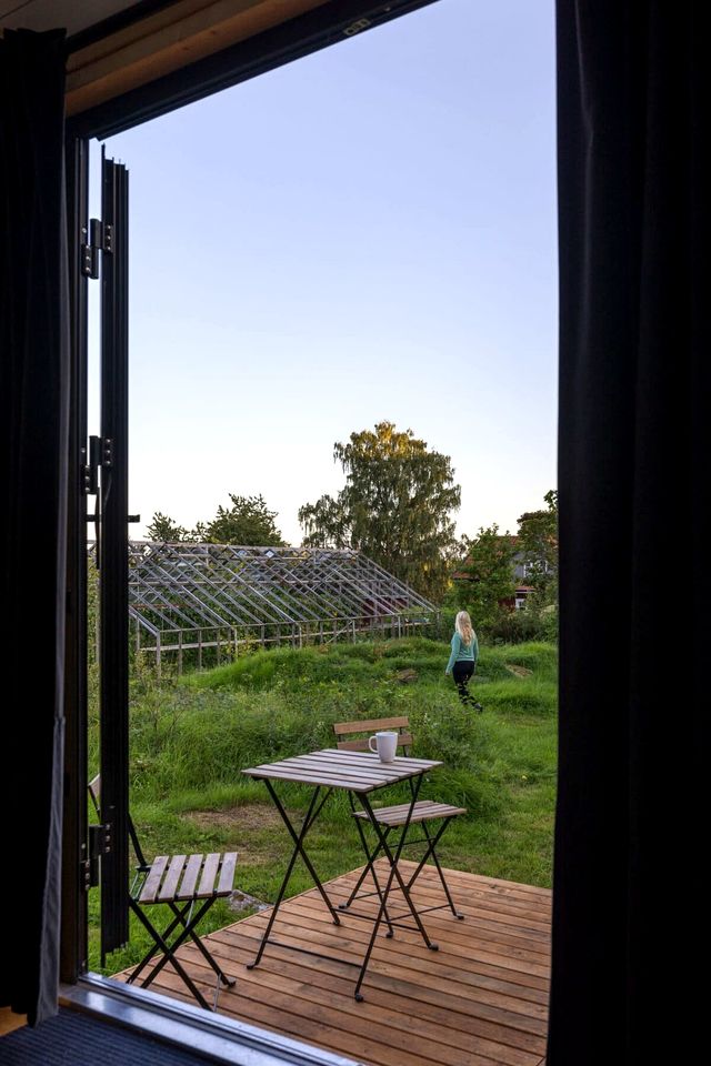 Tiny House Loft Surrounded on a Beautiful Flower Farm in Hjo, Sweden