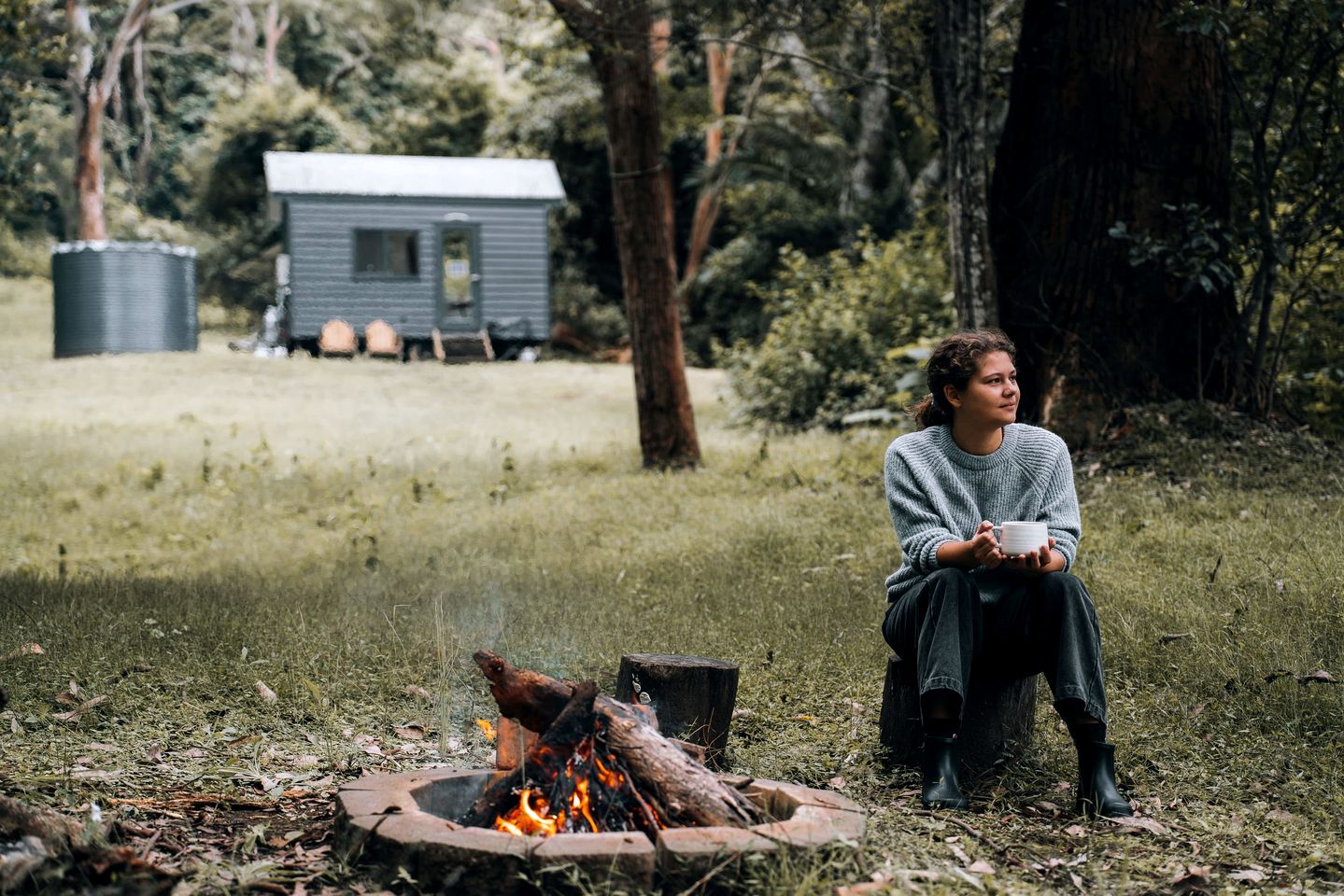 Secluded Tiny Home Overlooking Vineyards near Shoalhaven Wine Region, New South Wales