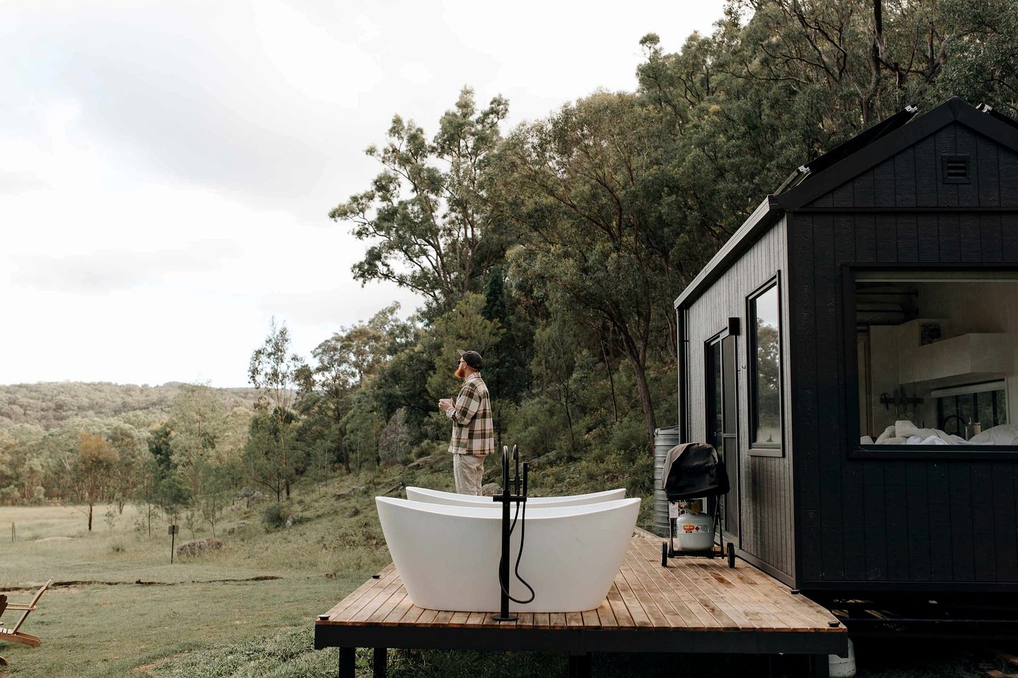 Secluded Tiny Home with Outdoor Bathtubs near Scenic Nature Trails in New South Wales