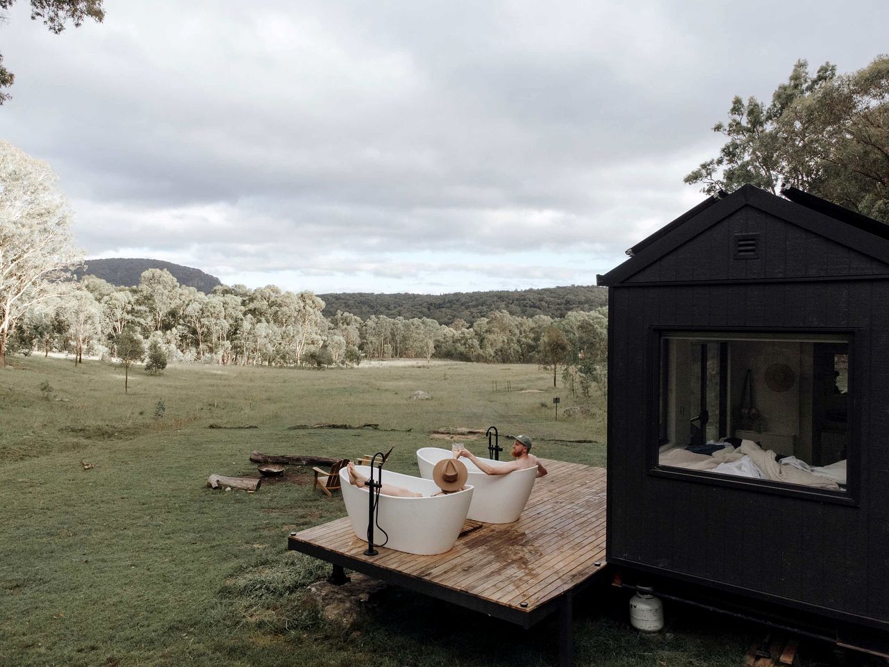 Secluded Tiny Home with Outdoor Bathtubs near Scenic Nature Trails in New South Wales