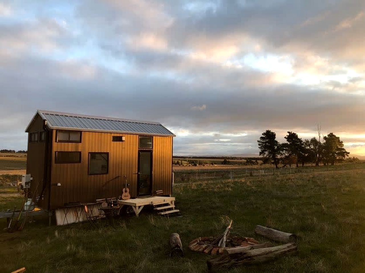 Pet Friendly Farm Stay Glamping in a Victoria Tiny Home