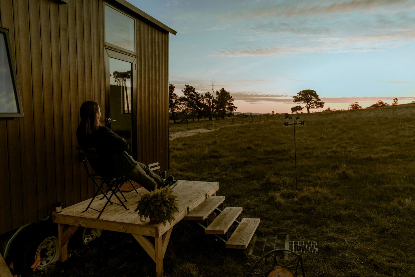 Pet Friendly Farm Stay Glamping in a Victoria Tiny Home