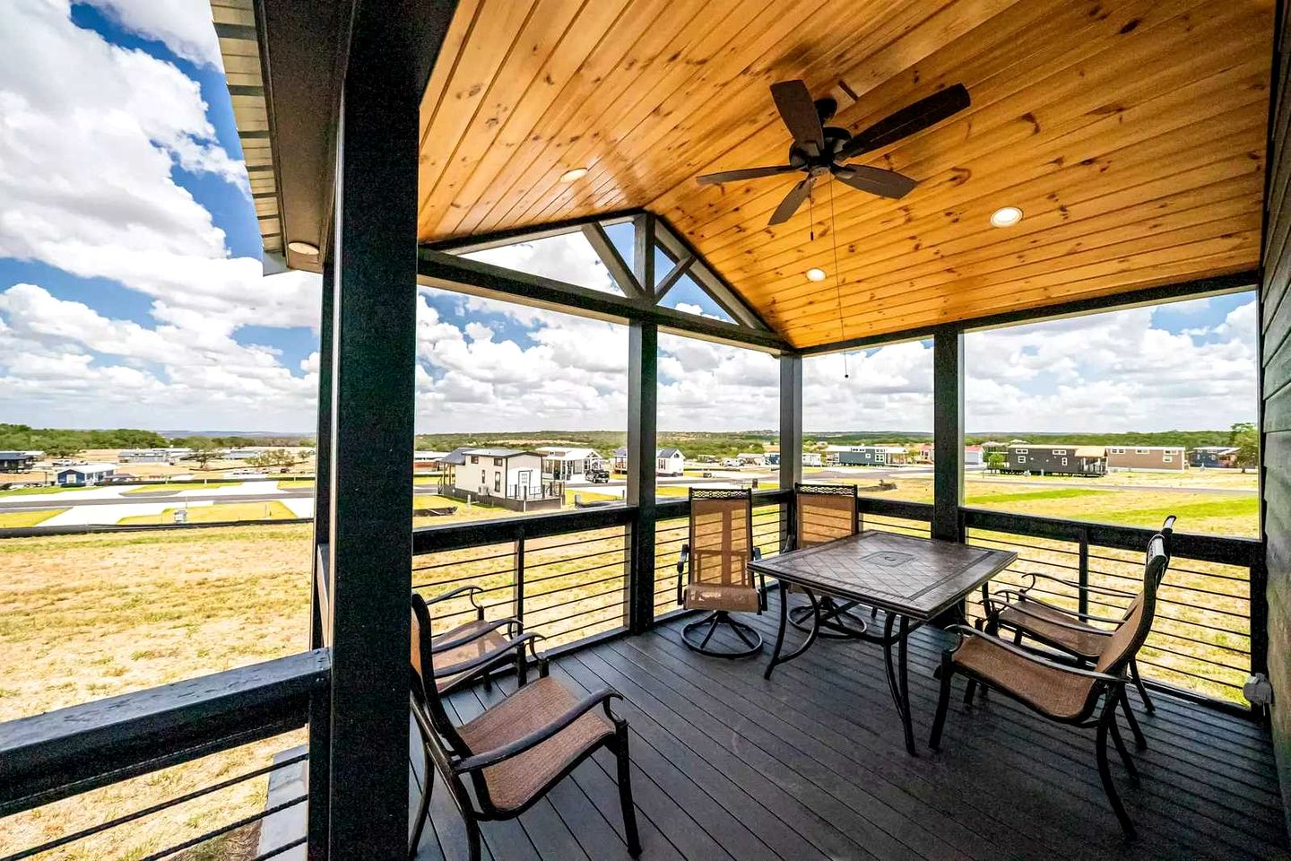 Charming and Modern Tiny Home Escape with Resort Amenities and Pool Near Fredericksburg, TX