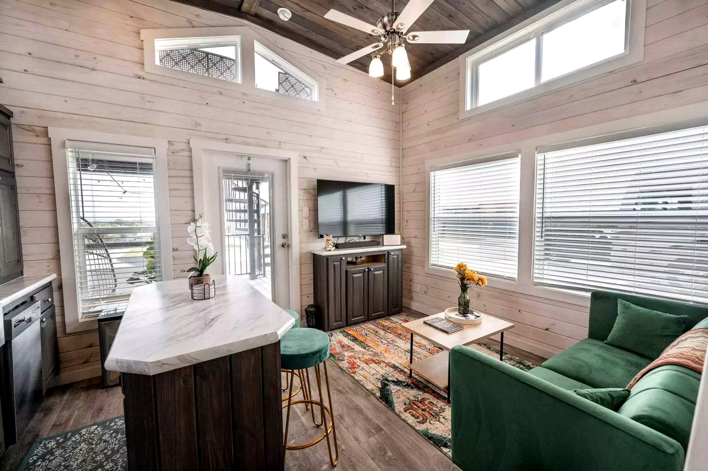 Stylish Tiny Home Getaway with Resort-Style Pool Near Fredericksburg, TX