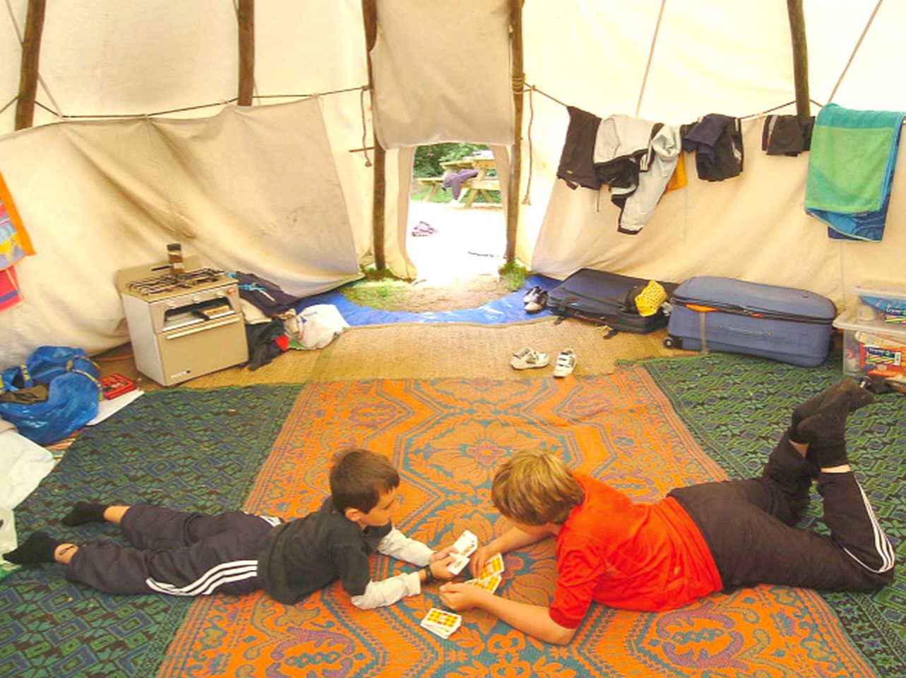 Tipi Camping near Port Isaac in Cornwall, England