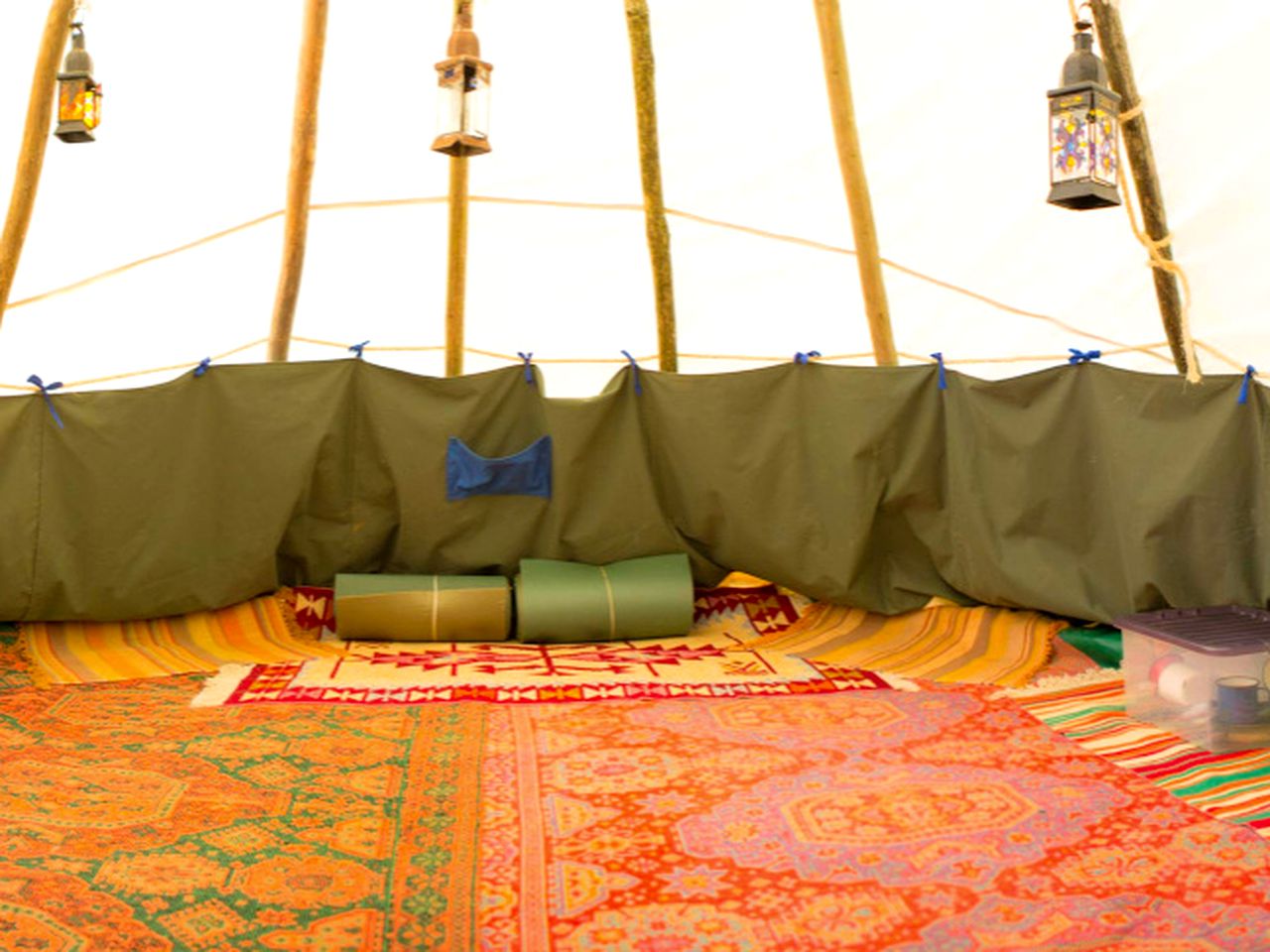 Tipi Camping near Port Isaac in Cornwall, England