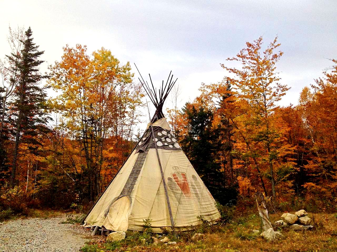 Authentic Tipi In The White Mountain National Forest New Hampshire