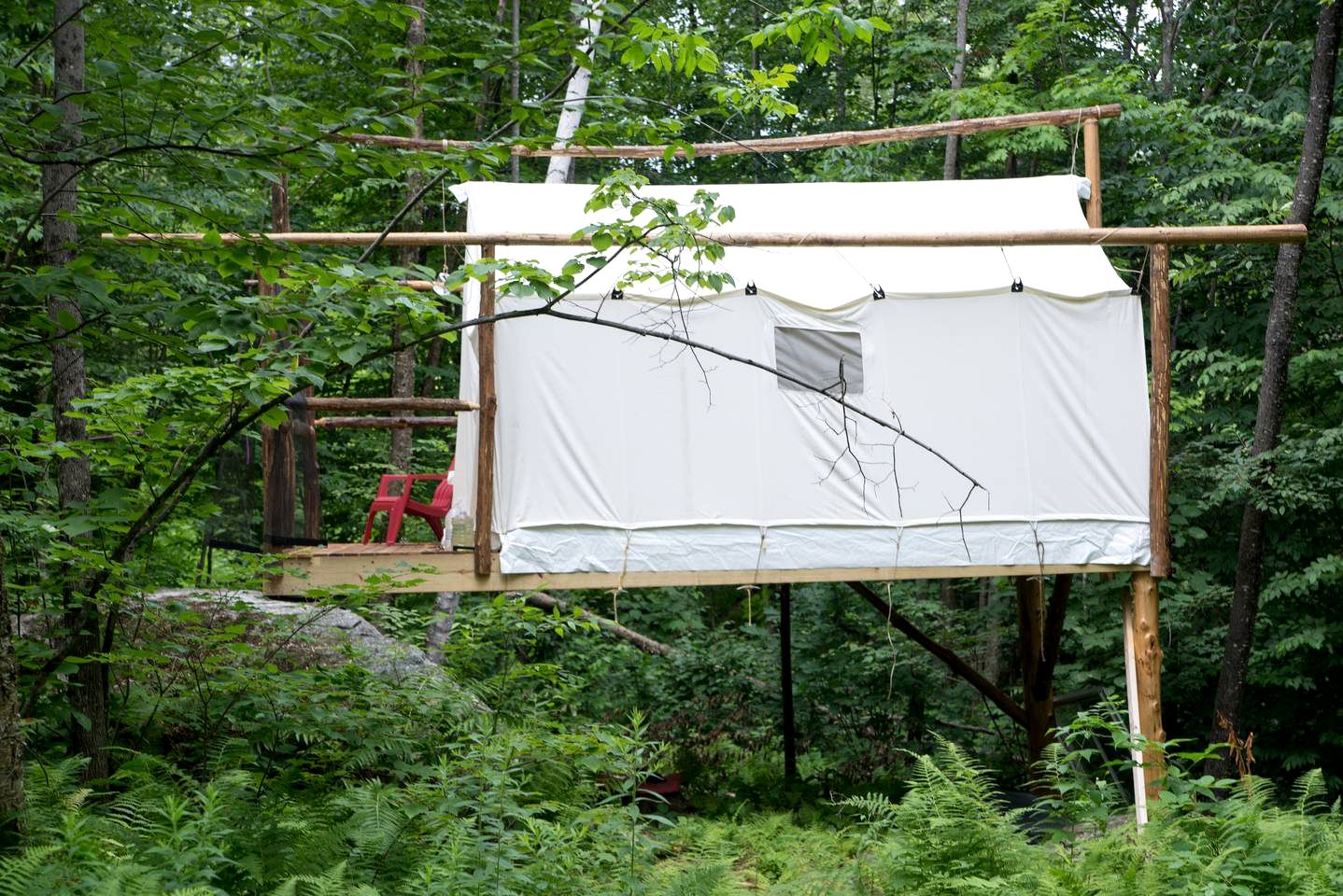 Treehouse-Style Tent Rental in the White Mountain National Forest of New Hampshire