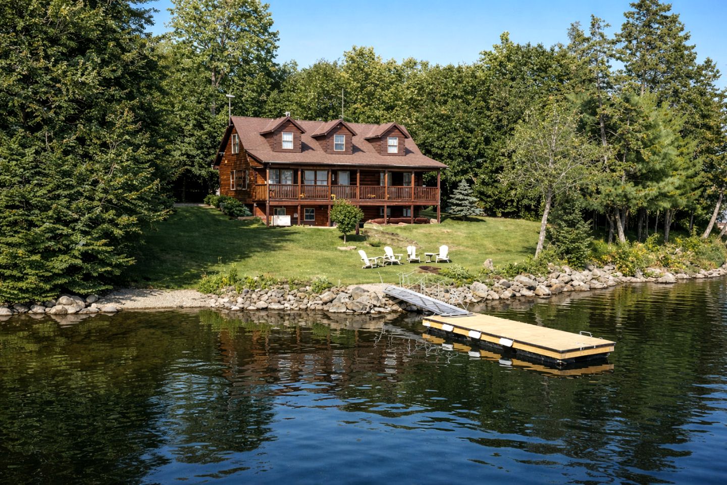 Ultimate Four-Season Escape with Scenic Porch Views in Rockwood, Maine