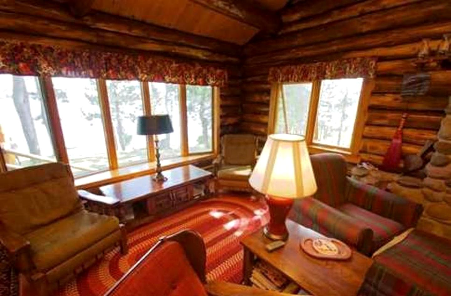 Private Island Log Cabins near Grand Rapids, Minnesota