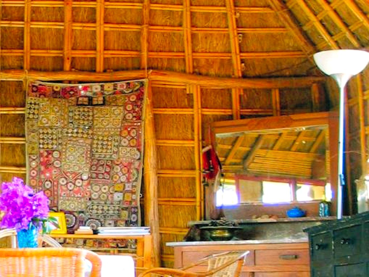 Traditional Straw Hut for a Unique Glamping Adventure in Los Caños de Meca, Southern Spain