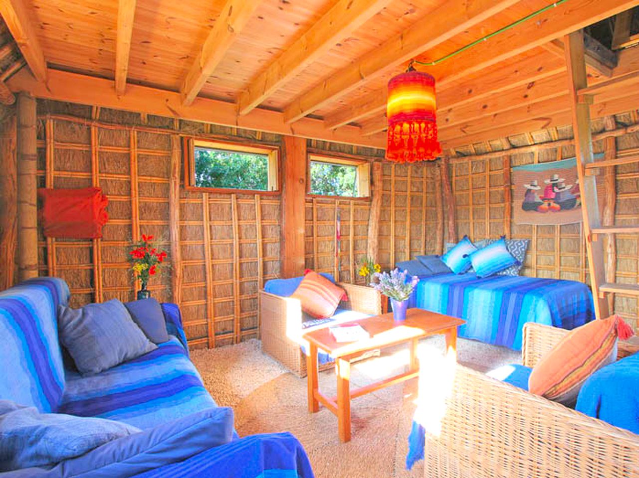 Traditional Straw Hut for a Unique Glamping Adventure in Los Caños de Meca, Southern Spain