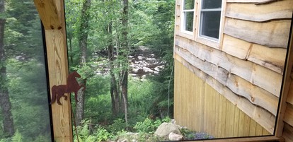 Romantic Cabin Rental Overlooking Otter Creek in the Adirondacks of Upstate New York photo 4