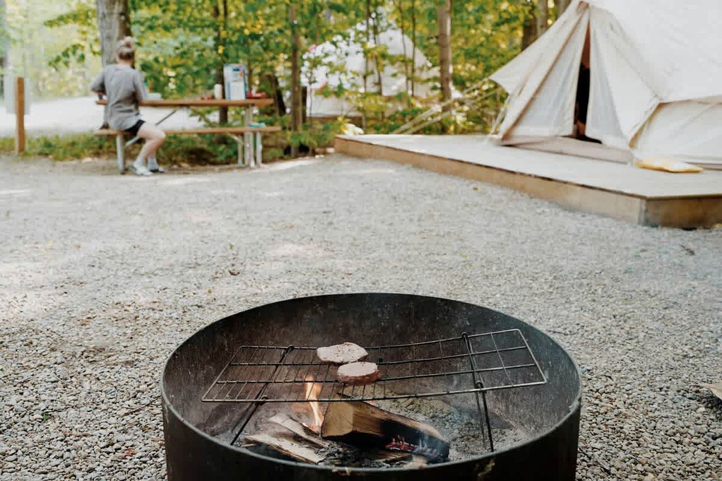 Tranquil Forest Oasis: Fabulous Bell Tent for Two near Tobermory, Canada