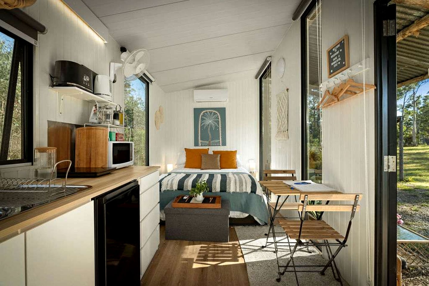 Tranquil Tiny House Cabin with Firepit and Outdoor Living Space in New South Wales, Australia