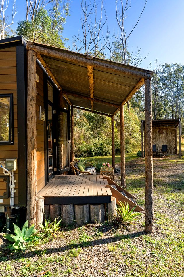 Tranquil Tiny House Cabin with Firepit and Outdoor Living Space in New South Wales, Australia