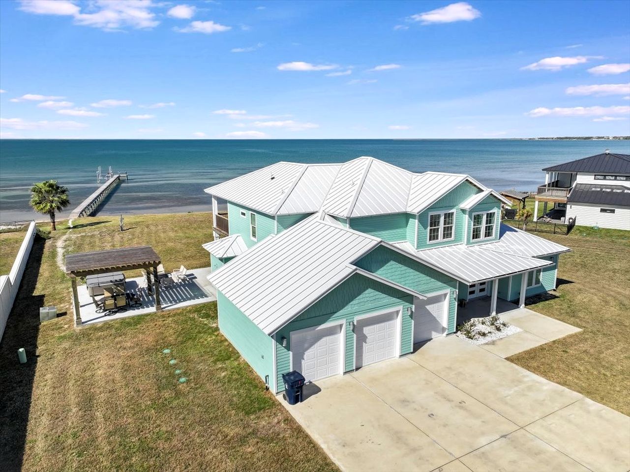 Luxury Waterfront Estate with Private Pier and Guest House on Copano Bay near Rockport, Texas