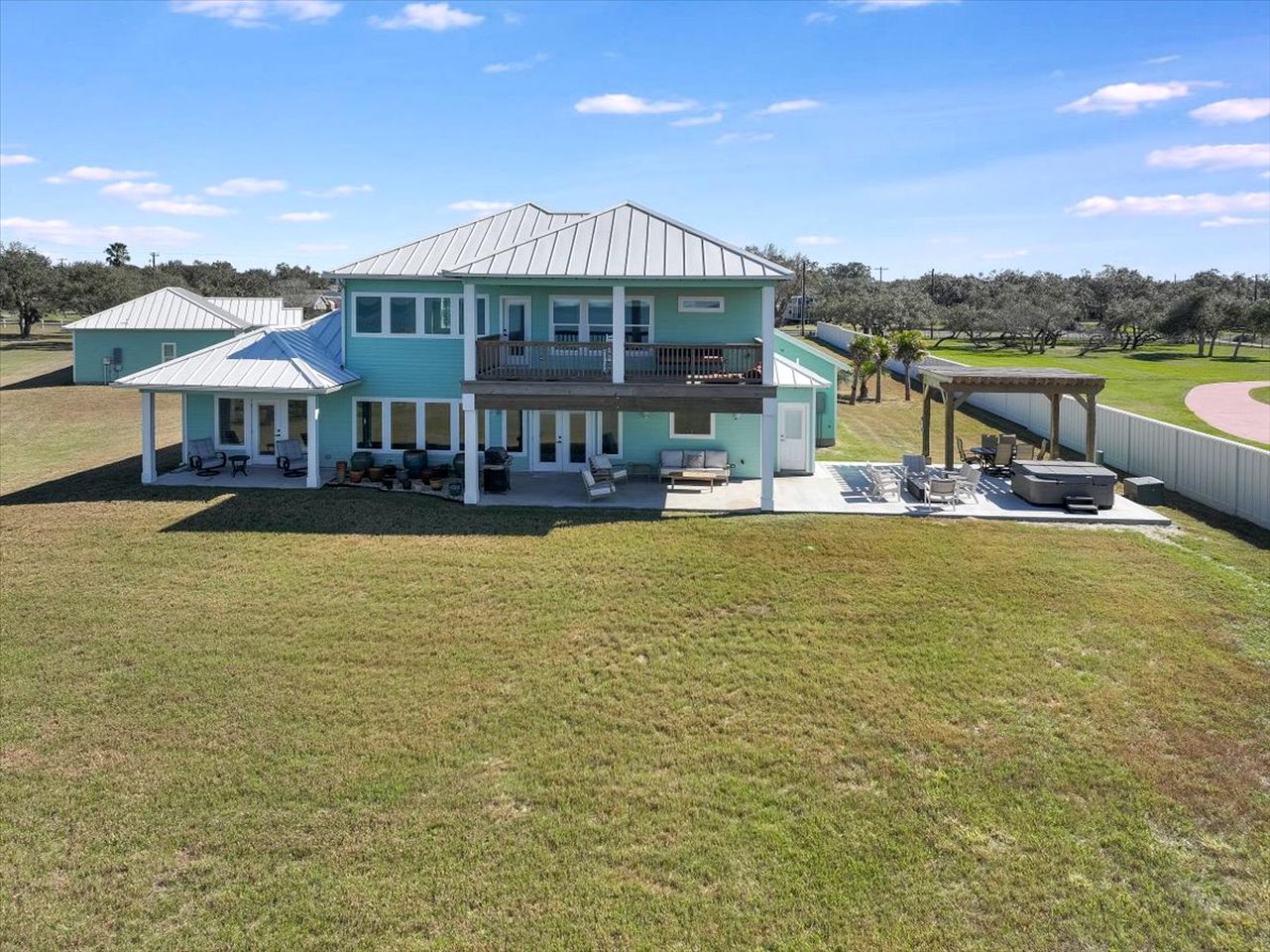 Luxury Waterfront Estate with Private Pier and Guest House on Copano Bay near Rockport, Texas