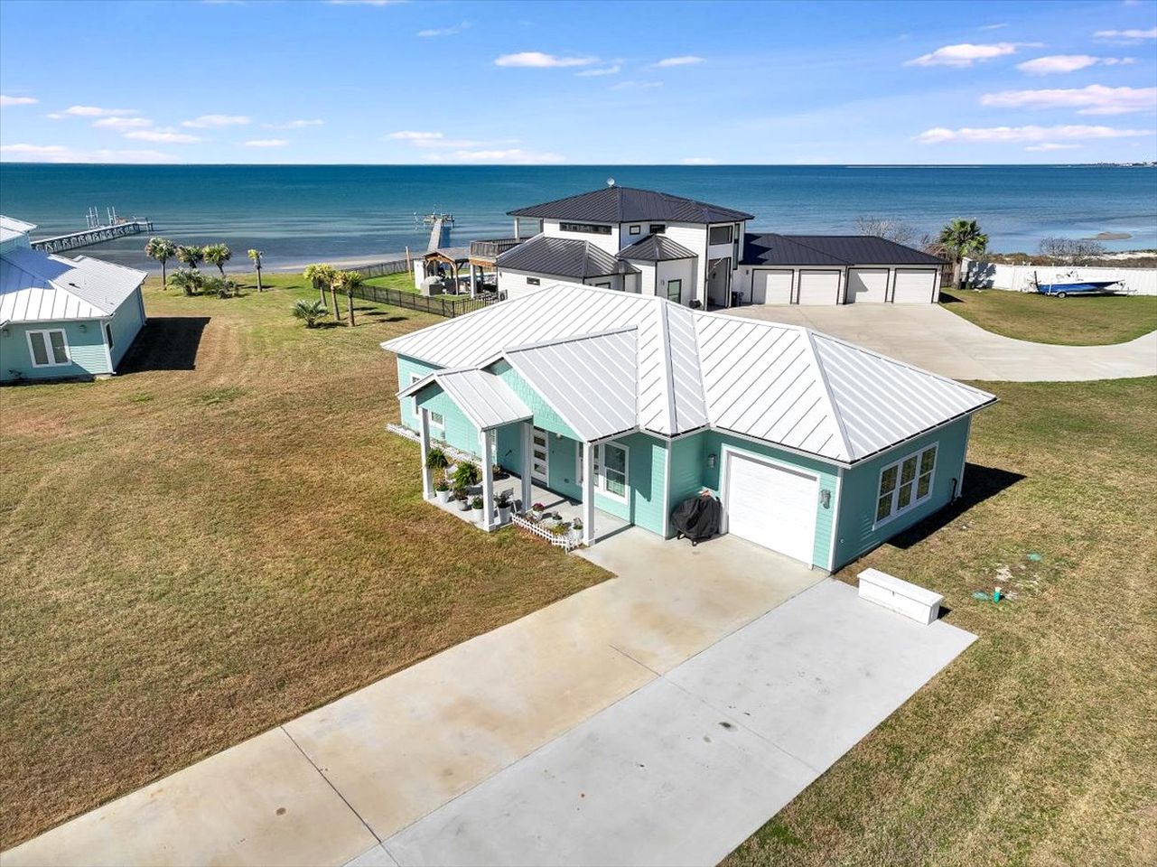 Luxury Waterfront Estate with Private Pier and Guest House on Copano Bay near Rockport, Texas