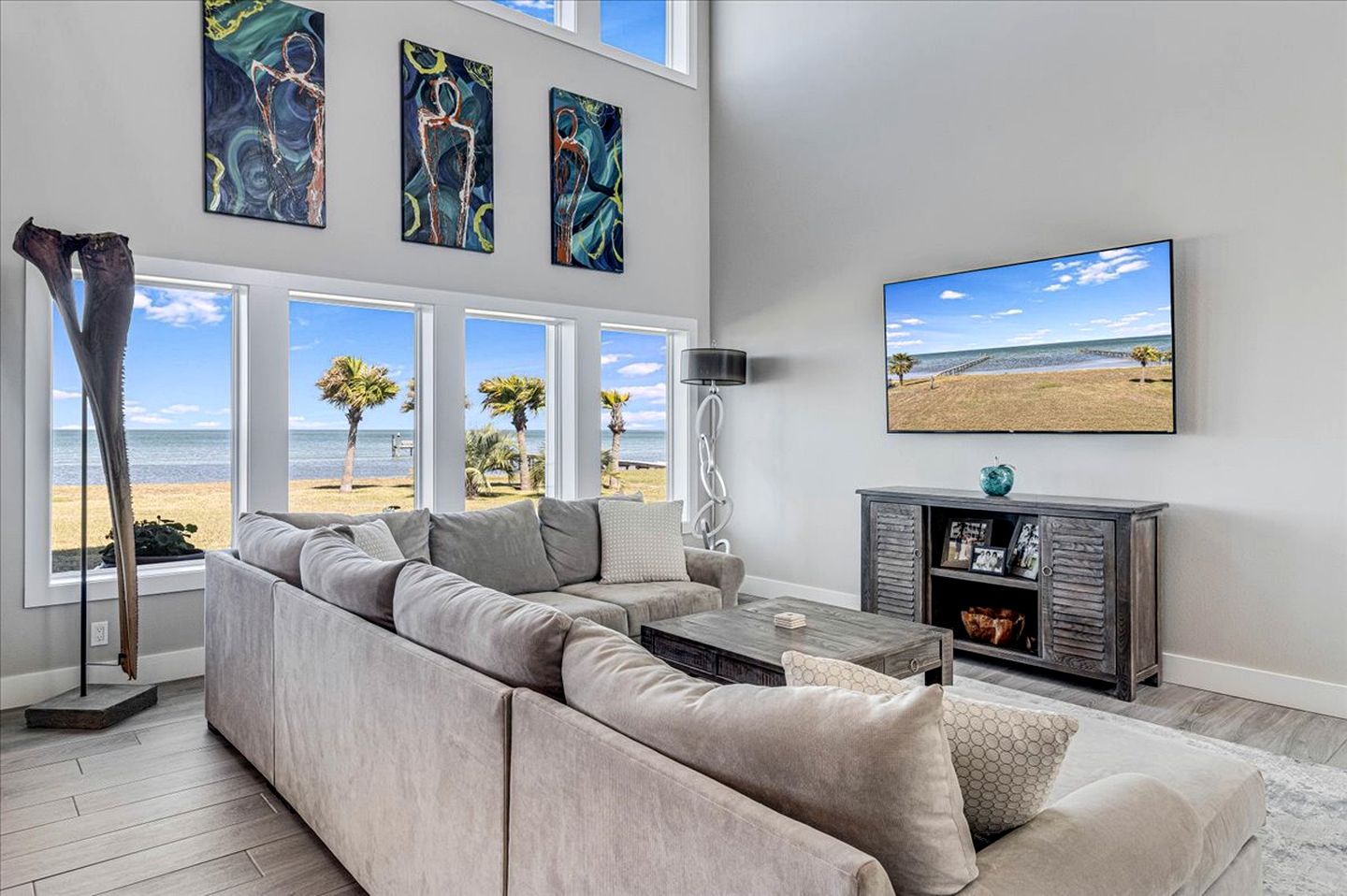 Luxury Waterfront Estate with Private Pier and Guest House on Copano Bay near Rockport, Texas