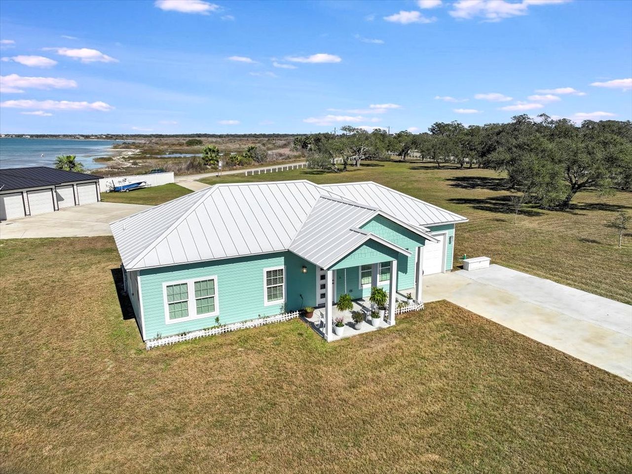 Luxury Waterfront Estate with Private Pier and Guest House on Copano Bay near Rockport, Texas