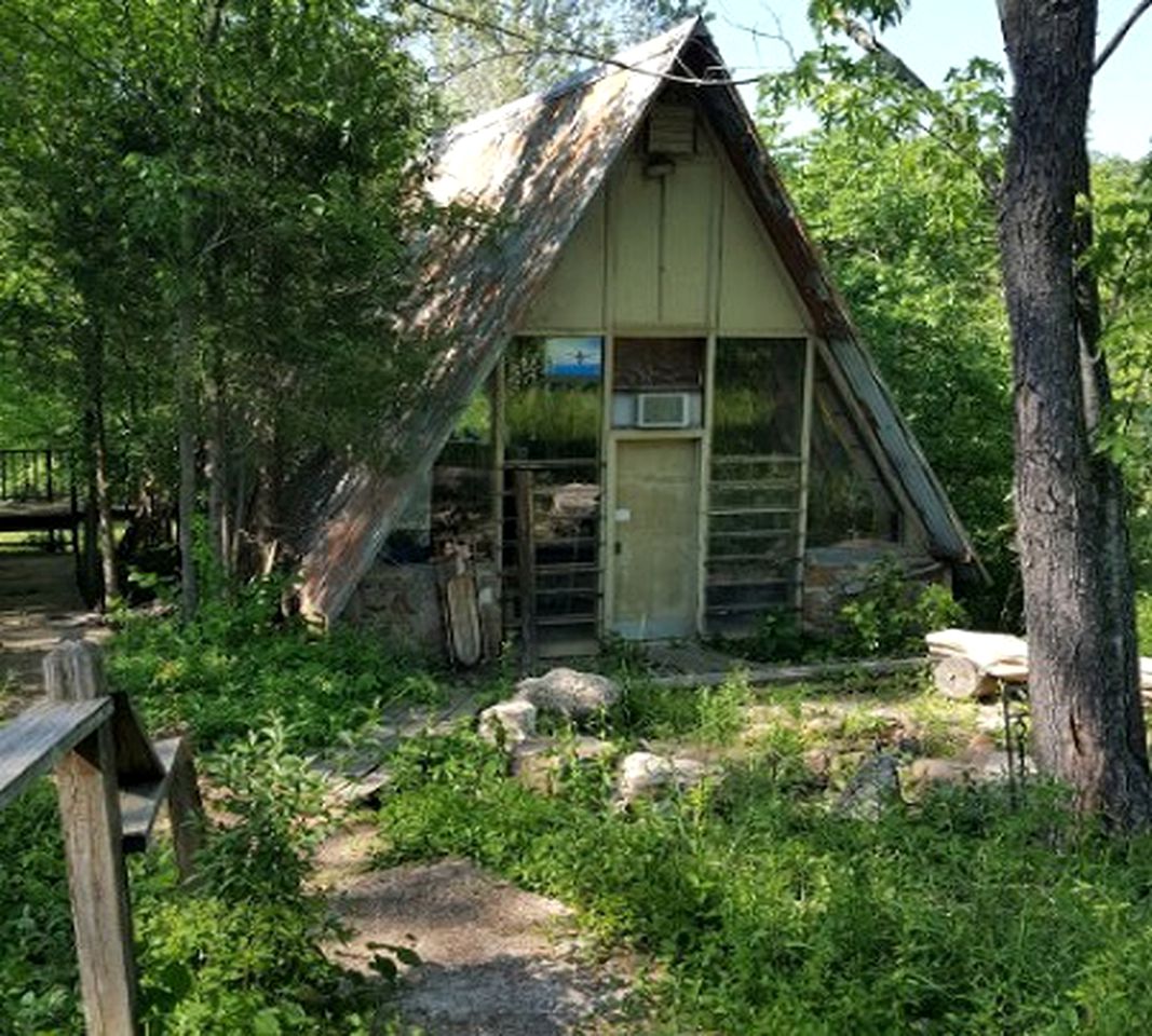 Rustic A-Frame Cabin in the Lush Woodlands of Grubville, Missouri