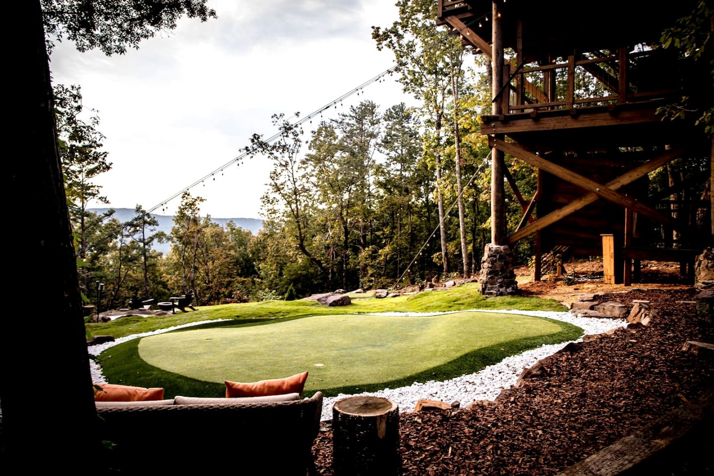 Epic Lookout Tree House Tower Overlooking the Breathtaking North Georgia Appalachian Mountains, Ringgold