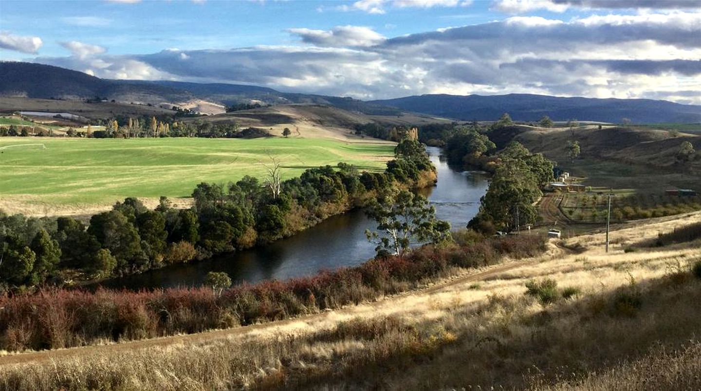 Luxury Camping Retreat on Derwent Riverfront in Tasmania, Australia