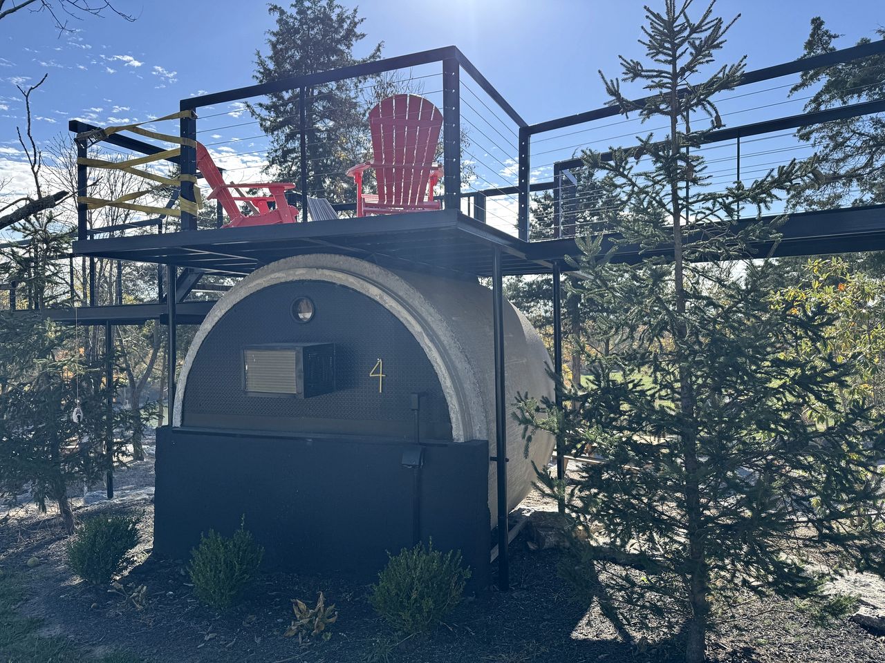 Peaceful Tube Vacation Rental with Fire Pit in Danville, Kentucky