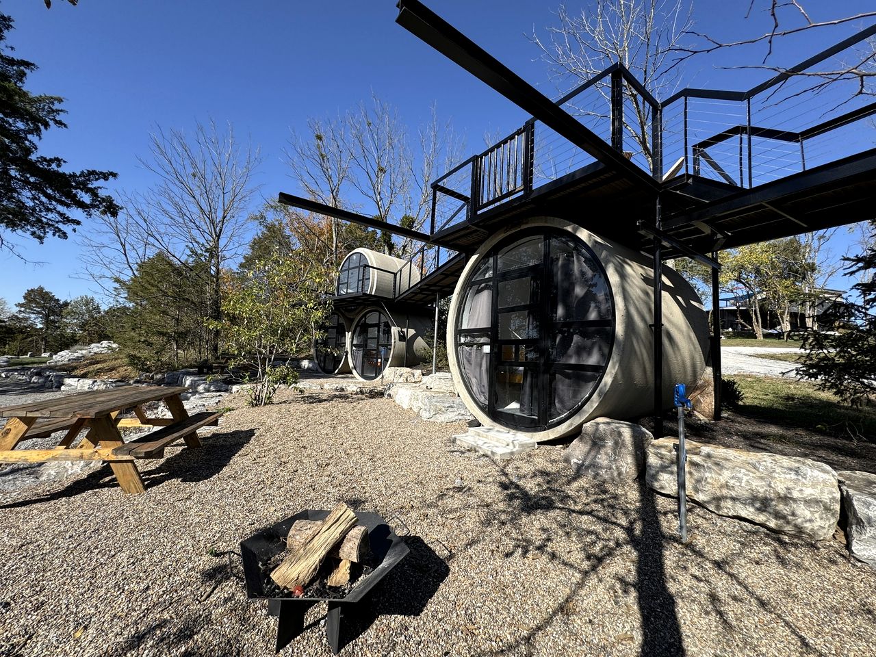 Peaceful Tube Vacation Rental with Fire Pit in Danville, Kentucky