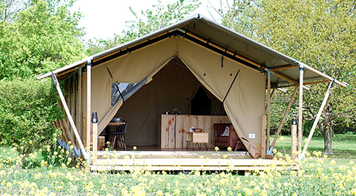 Unique Safari Tent Accommodation for Countryside Glamping in Suffolk, England