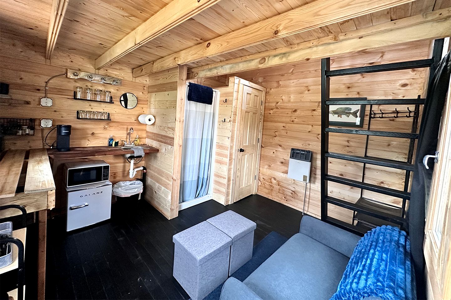 Solar Powered Lakefront Twin Tiny Houses in Cantwell Alaska, Perfect for a Group Getaway to Denali National Park