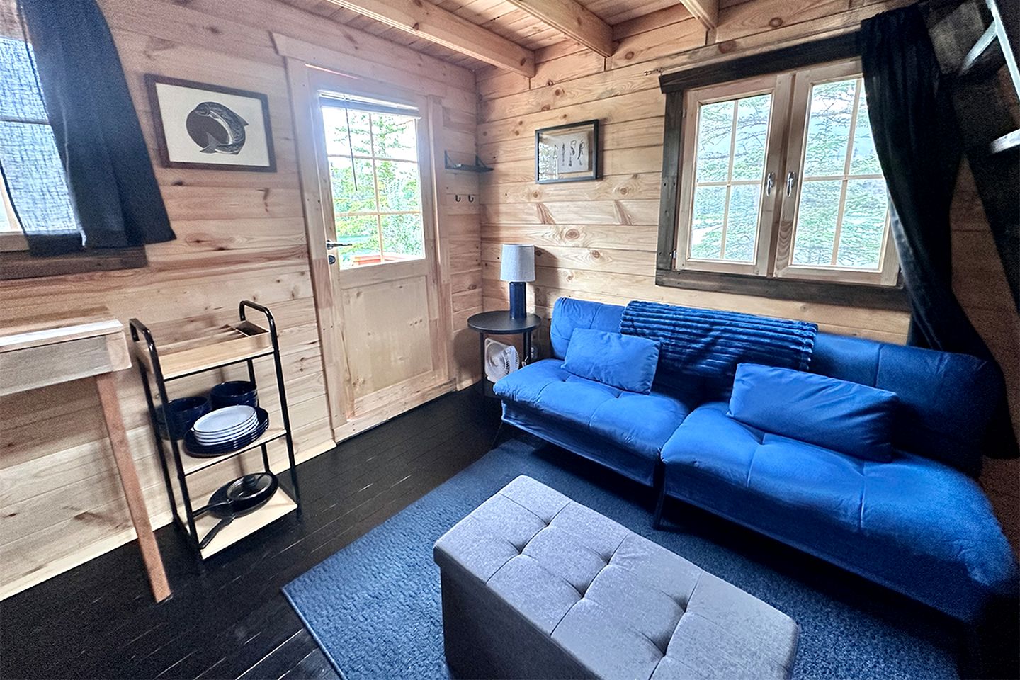 Solar Powered Lakefront Twin Tiny Houses in Cantwell Alaska, Perfect for a Group Getaway to Denali National Park