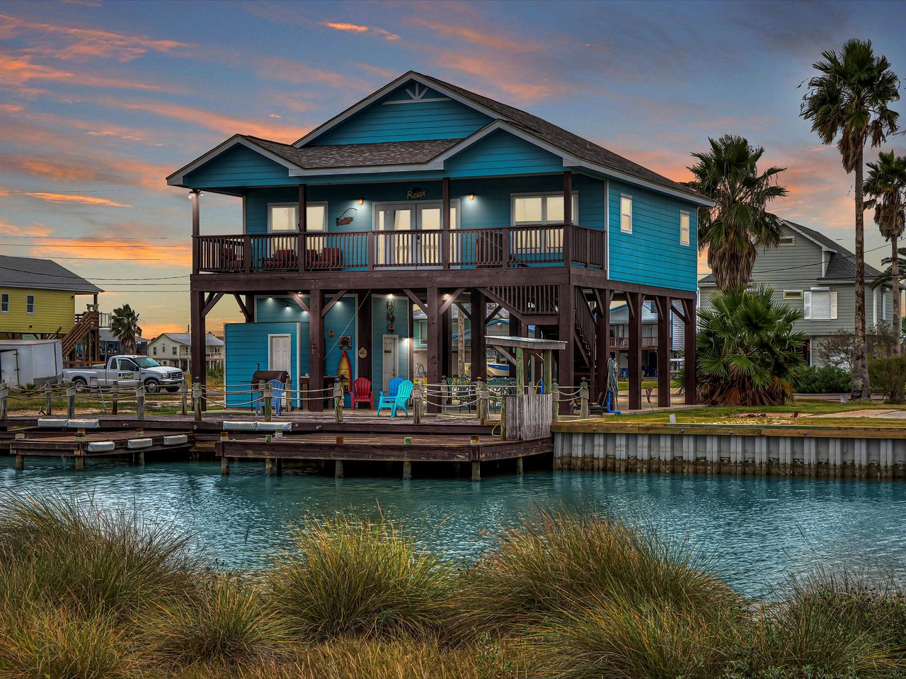 Spacious Waterfront Home with Boat Slips and Deck near Copano Bay, Rockport TX