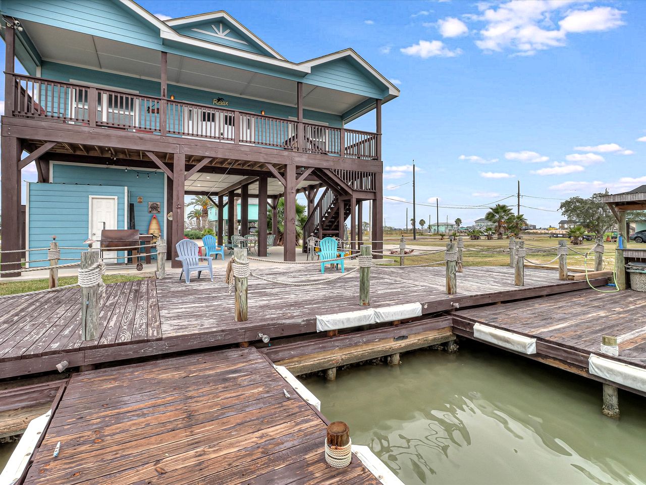 Spacious Waterfront Home with Boat Slips and Deck near Copano Bay, Rockport TX